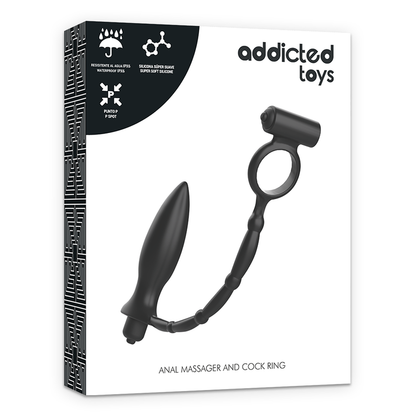 ADDICTED TOYS - PLUG ANAL AVEC ANNEAU VIBRANT