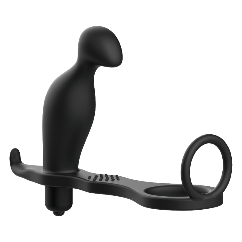 ADDICTED TOYS - ANAL PLUG WITH BLACK SILICONE RING 12 CM