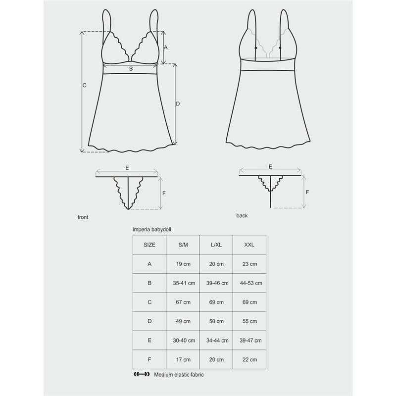 OBSESSIVE - IMPERIA BABYDOLL AND THONG