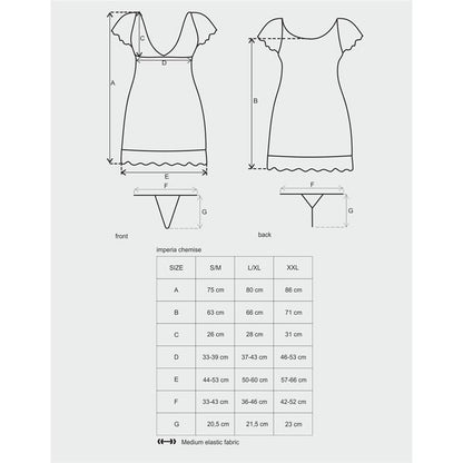 OBSESSIVE - IMPERIA CHEMISE AND THONG