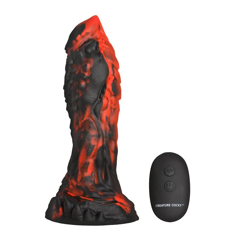 CREATURE COCKS - INFERNO COCK VIBRATING SILICONE DILDO