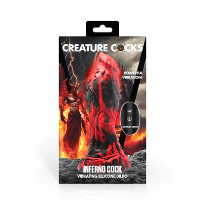 CREATURE COCKS - INFERNO COCK VIBRATING SILICONE DILDO