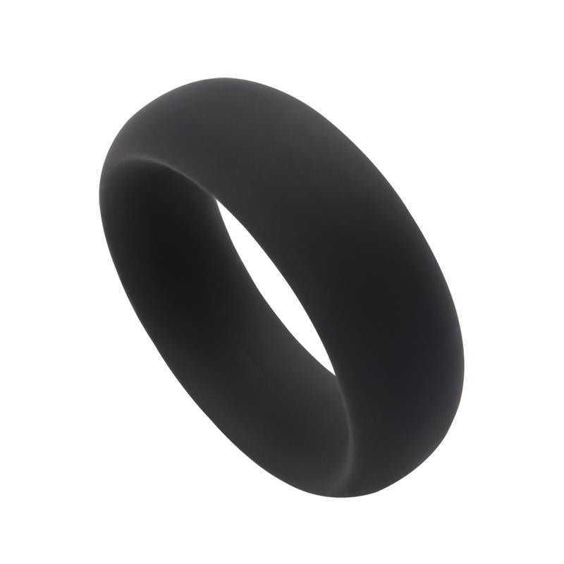 CHISA - INFINITY SILICONE RING L BLACK