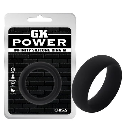 CHISA - INFINITY SILICONE RING M BLACK