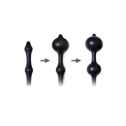 LATEX PLAY - INFLATABLE ANAL PLUG WITH DOUBLE BALLOON AND PUMP