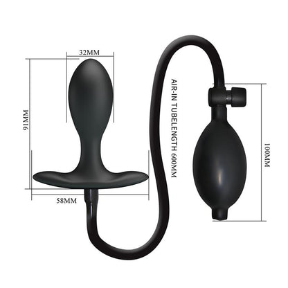 MR PLAY - INFLATABLE ANAL PLUG WITH INTERNAL BALL WEIGHT