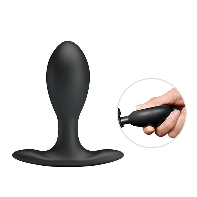 MR PLAY - INFLATABLE ANAL PLUG WITH INTERNAL BALL WEIGHT