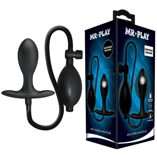 MR PLAY - INFLATABLE ANAL PLUG WITH INTERNAL BALL WEIGHT