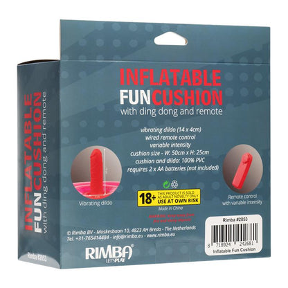 INFLATABLE FUN - INFLATABLE CUSHION WITH VIBRATING DILDO AND RMOTE DING DONG