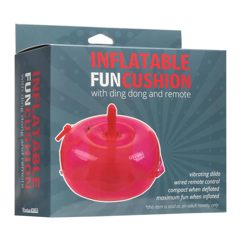 INFLATABLE FUN - INFLATABLE CUSHION WITH VIBRATING DILDO AND RMOTE DING DONG