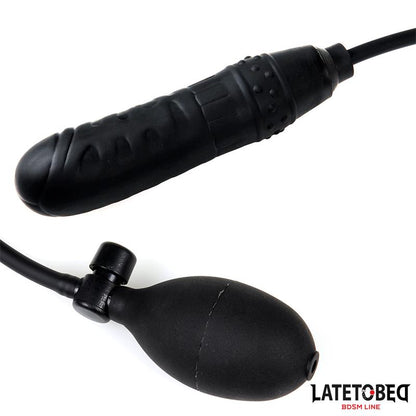 LATETOBED BDSM LINE - INFLATABLE DILDO WITH MANUAL PUMP