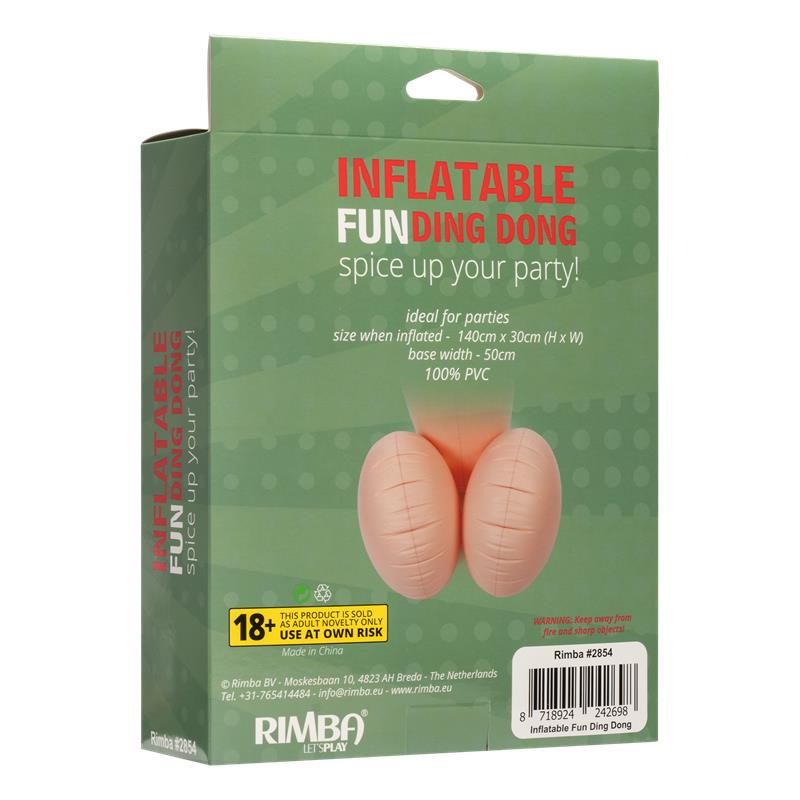 INFLATABLE FUN - INFLATABLE FUN DING DONG SPICE UP YOUR PARTY 140 CM