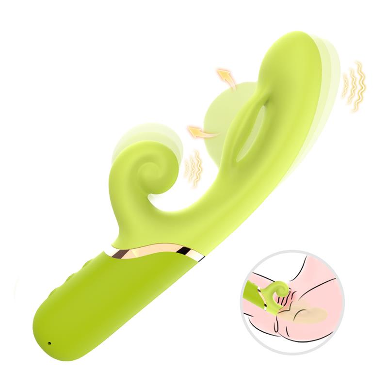 URBAN SKY - INFLATABLE RABBIT VIBRATOR GREEN