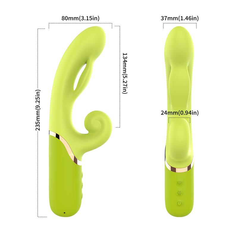 URBAN SKY - INFLATABLE RABBIT VIBRATOR GREEN