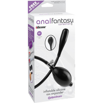 ANAL FANTASY COLLECT. - INFLATABLE SILICONE ASS EXTENSOR BLACK
