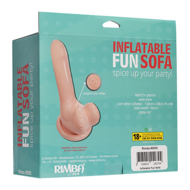 INFLATABLE FUN - INFLATABLE SOFA SPICE UP YOUR PARTY 150 CM