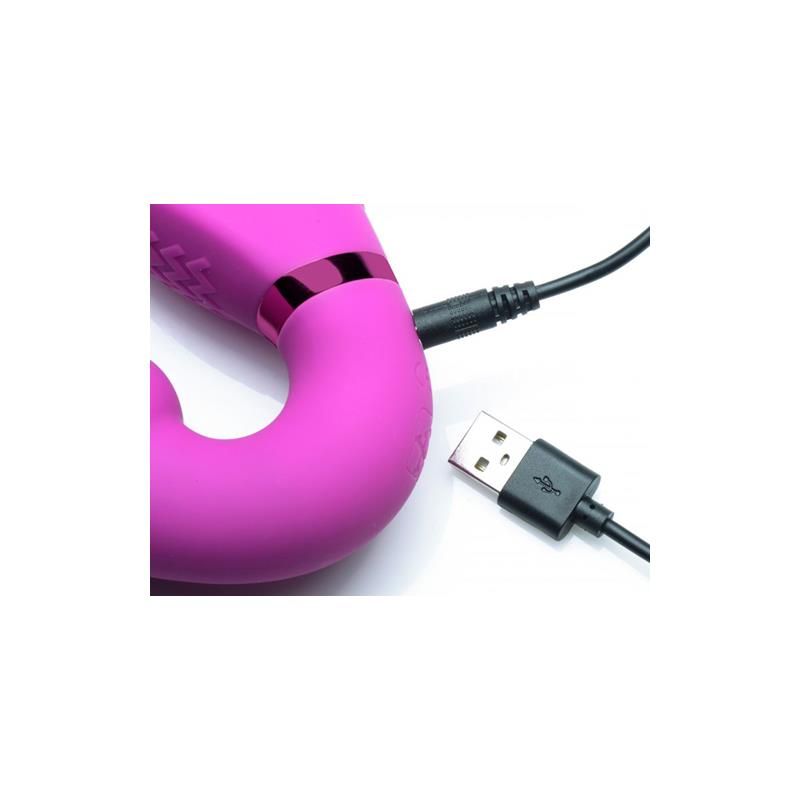 STRAP U - INFLATABLE STRAPLESS STRAP-ON INFLATABLE FUNCTION WITH REMOTE CONTROL PINK