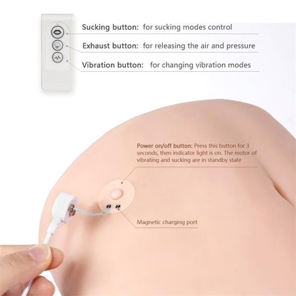 XISE - INGRID TORSO WITH VIBRATION AND SUCKING EFECT 15.3 KG