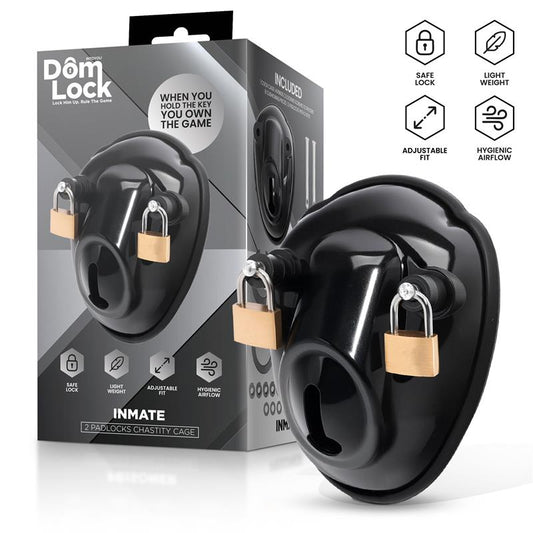 DOMLOCK - INMATE CHASTITY CAGE WITH SPACERS