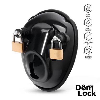 DOMLOCK - INMATE CHASTITY CAGE WITH SPACERS