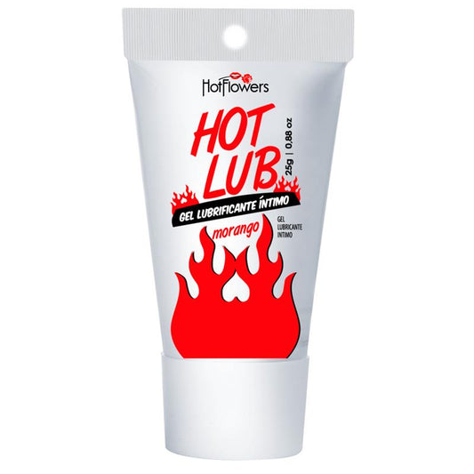 HOT FLOWERS - INTIMATE LUBRICANT HEAT EFFECT STRAWBERRY FLAVOR.