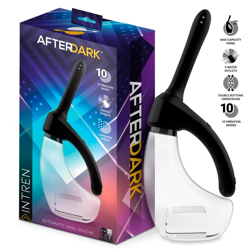 AFTERDARK - INTREN AUTOMATIC ANAL DOUCHE WITH VIBRATION AND 5 WATER OUTLETS