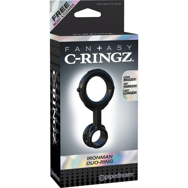 FANTASY C-RINGZ - IRONMAN DUO-RING BLACK