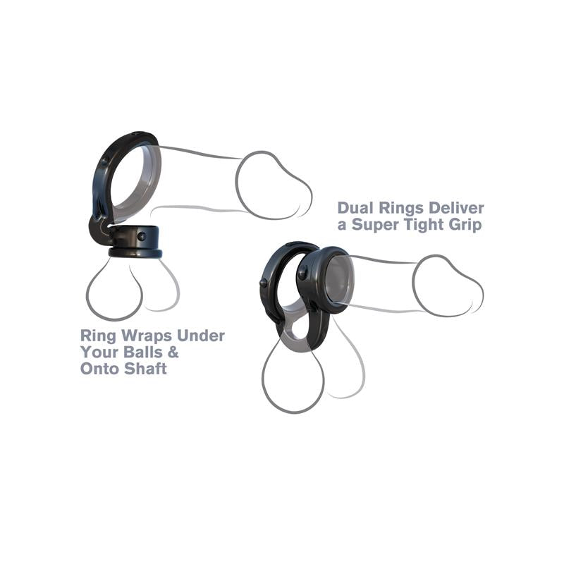 FANTASY C-RINGZ - IRONMAN DUO-RING BLACK