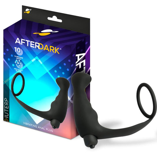 AFTERDARK - IUTERP VIBRATING ANAL PLUG WITH PENIS RING