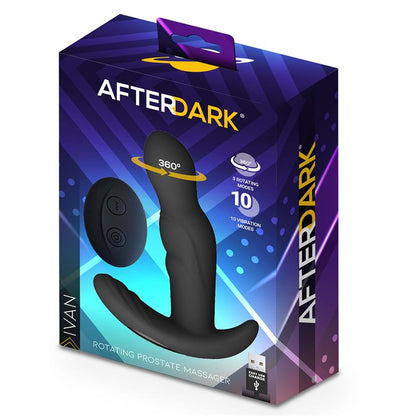AFTERDARK - IVAN 360º ROTATING AND VIBRATING PROSTATE MASSAGER WITH REMOTE CONTROL