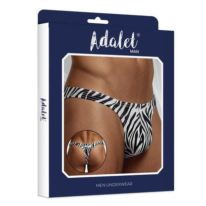 ADALET MAN - JAKE THONG LOW-RISE ZEBRA