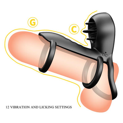 PRETTYLOVE - JAMMY TRIPLE VIBRATING PENIS RING USB