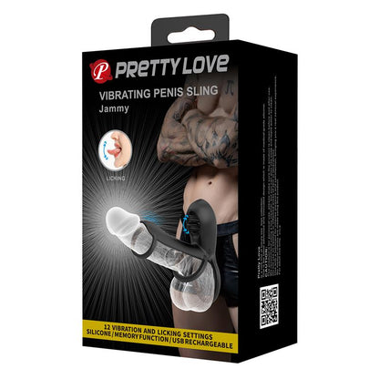 PRETTYLOVE - JAMMY TRIPLE VIBRATING PENIS RING USB