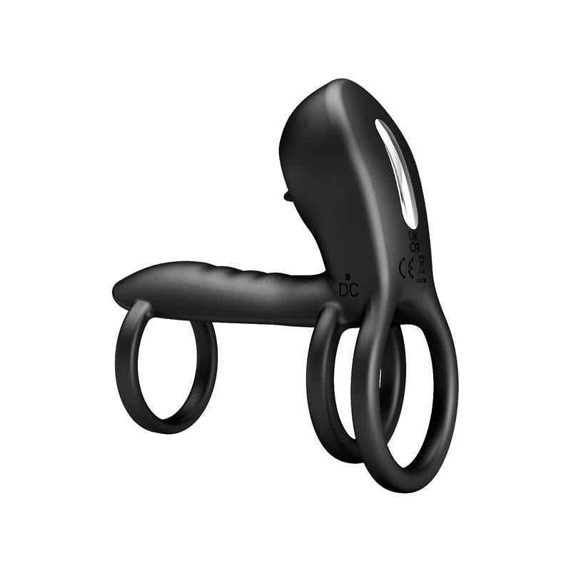 PRETTYLOVE - JAMMY TRIPLE VIBRATING PENIS RING USB