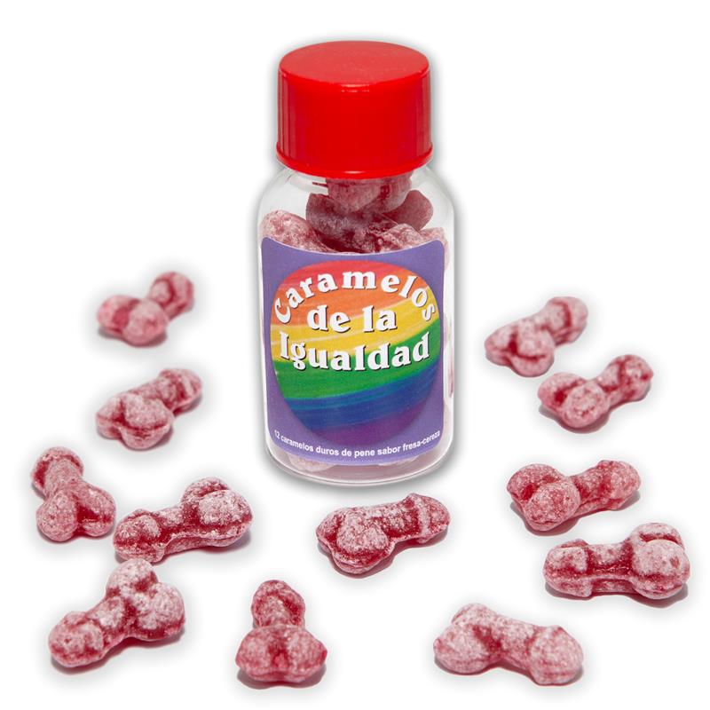 DIVERTY SEX - JAR OF 12 CANDIES PENIS SHAPE FRUIT FLAVOR