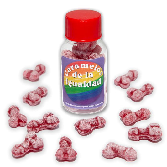 DIVERTY SEX - JAR OF 12 CANDIES PENIS SHAPE FRUIT FLAVOR