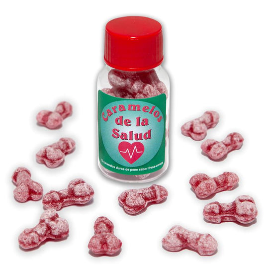 DIVERTY SEX - JAR OF 12 CANDIES PENIS SHAPE FRUIT FLAVOR