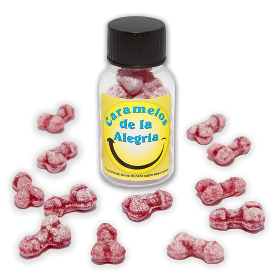 DIVERTY SEX - JAR OF 12 CANDIES PENIS SHAPE FRUIT FLAVOR