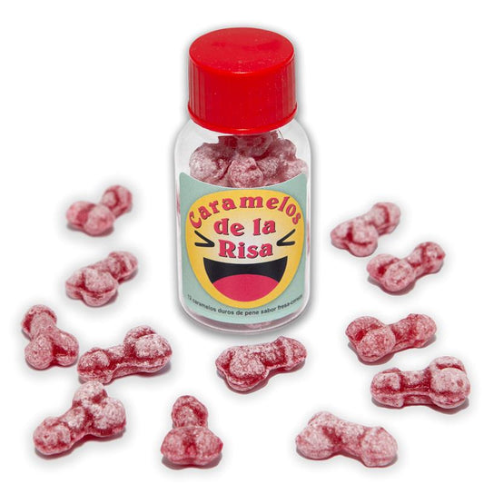 DIVERTY SEX - JAR OF 12 CANDIES PENIS SHAPE FRUIT FLAVOR