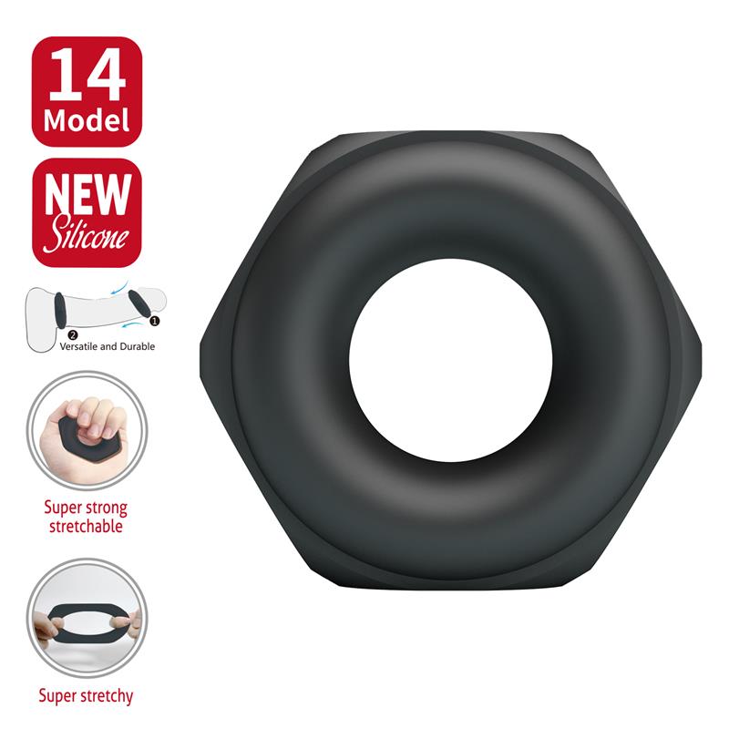 CRAZY BULL - JARVIUS COCK RING  SILICONE MOD 14