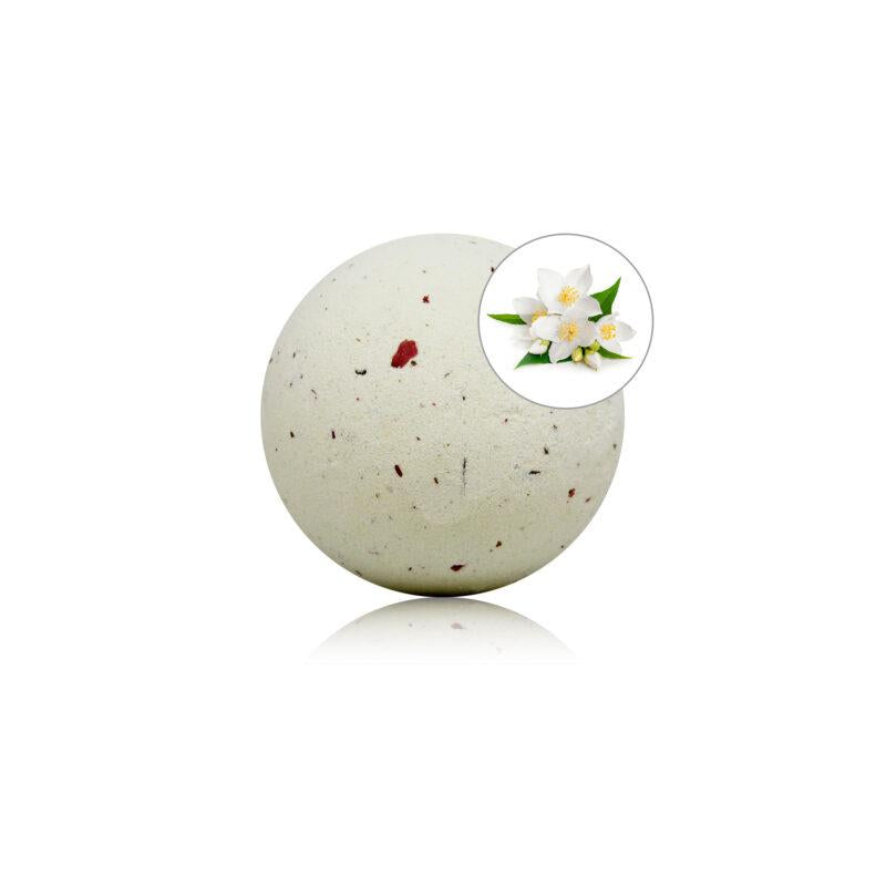 TALOKA - JASMINE AROMA BATH BOMB WITH ROSE PETALS 150 GR