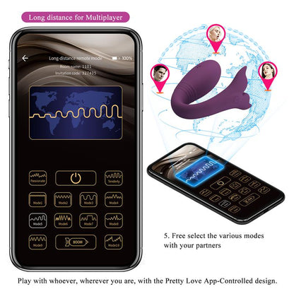 PRETTYLOVE - JAYLEEN COUPLES TOY WITH APP