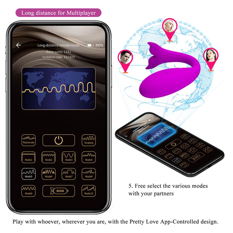 PRETTYLOVE - JAYLEEN STIMULATOR WITH APP CONTROL