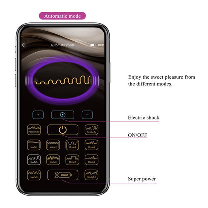 PRETTYLOVE - JEFFERSON ANAL PLUG WITH VIBRATION AND ELECTROSHOCK WITH APP