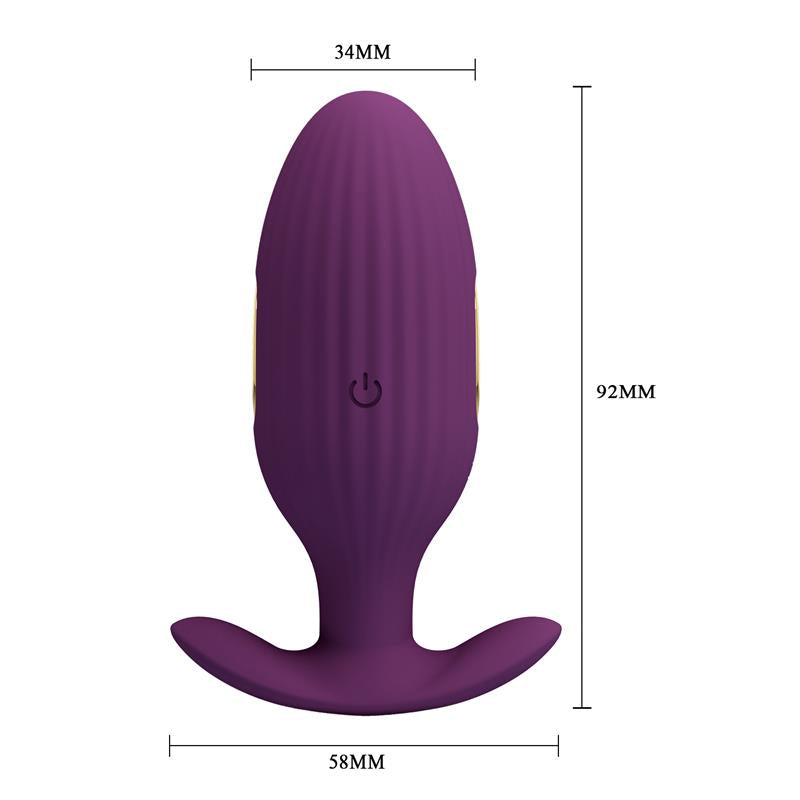 PRETTYLOVE - JEFFERSON ANAL PLUG WITH VIBRATION AND ELECTROSHOCK WITH APP