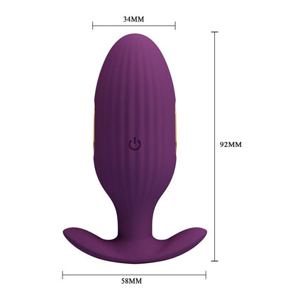 PRETTYLOVE - JEFFERSON ANAL PLUG WITH VIBRATION AND ELECTROSHOCK WITH APP