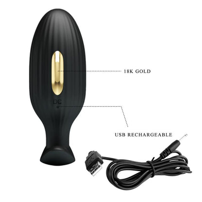 PRETTYLOVE - JEFFERSON VIBRATING ANAL PLUG WITH ELECTROSHOCK AND APP