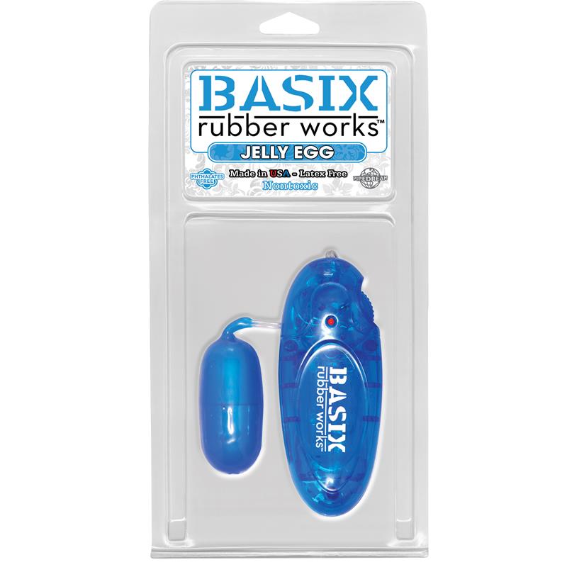 BASIX RUBBER WORKS - JELLY VIBRATING EGG BLUE