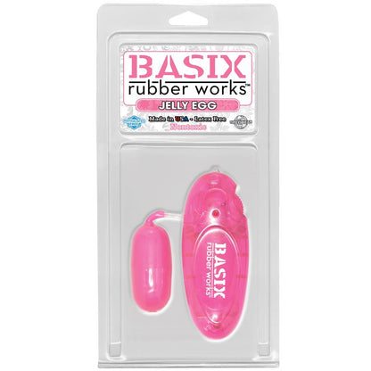 BASIX RUBBER WORKS - JELLY VIBRATING EGG PINK