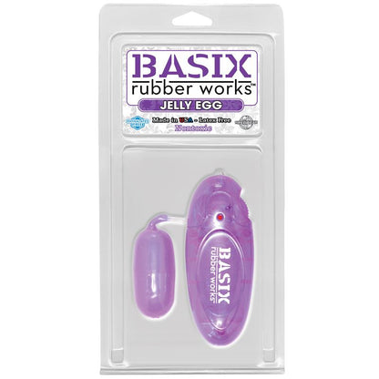 BASIX RUBBER WORKS - JELLY VIBRATING EGG PURPLE